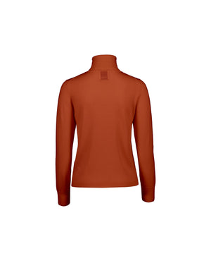 turtleneck sweater rust