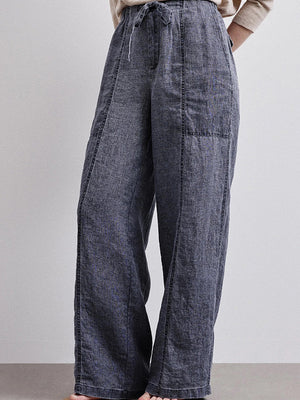 Safari trousers in washed gauze.