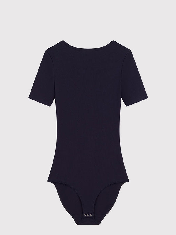 Cotton and elastane bodysuit