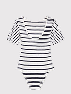 Cotton and elastane bodysuit