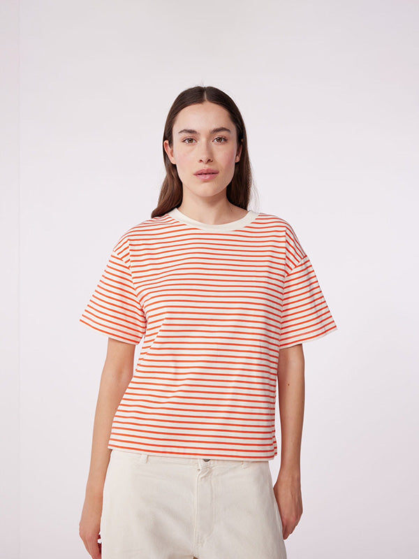 Le Boxy striped cotton T-shirt