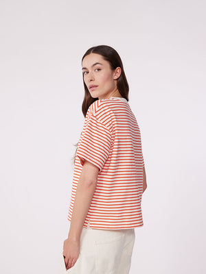 Le Boxy striped cotton T-shirt