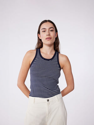 Iconic Striped Cotton Tank Top