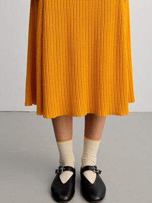 Fine Knit Cotton Skirt