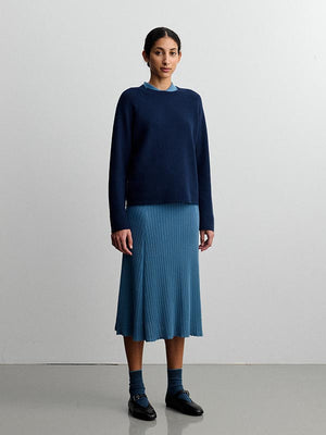 Fine Knit Cotton Skirt