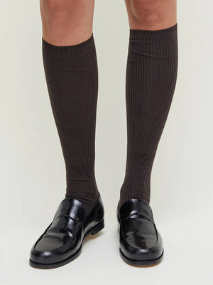 Wool knee socks