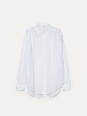 Fluid cotton batiste shirt